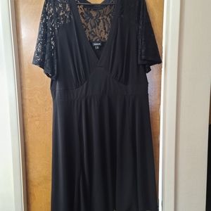 Torrid Black Lace empire waist dress